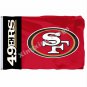 San Francisco 49ers Wordmark Flag 3x5ft Polyester NFL1 Banner Flying Size No.4 90*150cm Custom