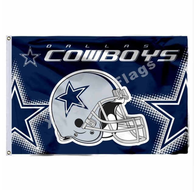 Dallas Cowboys NEW Wordmark Flag 3x5ft Polyester NFL1 Banner Size No.4 ...