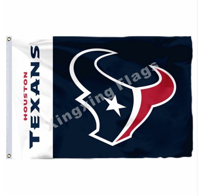 Houston Texans Wordmark Flag 3x5ft Polyester NFL1 Banner Flying Size No.4 90*150cm Custom Flag