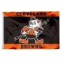 Cleveland Browns New Wordmark Flag 3x5ft Polyester NFL Banner Size No.4 90*150cm Custom flag