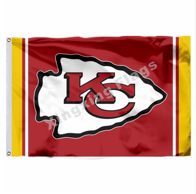 Kansas City Chiefs Column Flag 3x5ft Polyester NFL Banner Flying Size ...