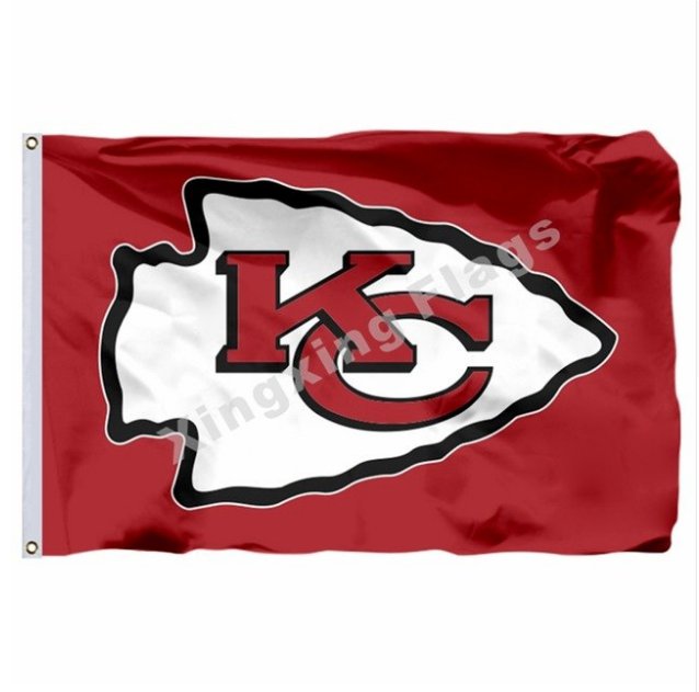 Kansas City Chiefs Flag 3x5ft Polyester NFL1 Banner Flying Size No.4 90*150cm Custom Flag