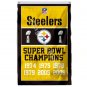 Pittsburgh Steelers Super Bowl Champions Flag 3x5ft Polyester NFL1 Banner Flying Size No.4 90*150cm