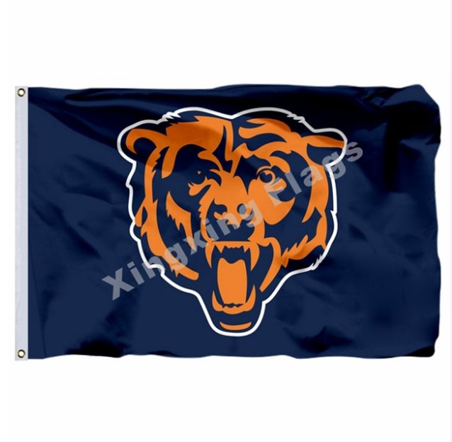 Chicago Bears Flag 3ft X 5ft Polyester NFL1 Banner Flying Size No.4 90*150cm Custom Flag