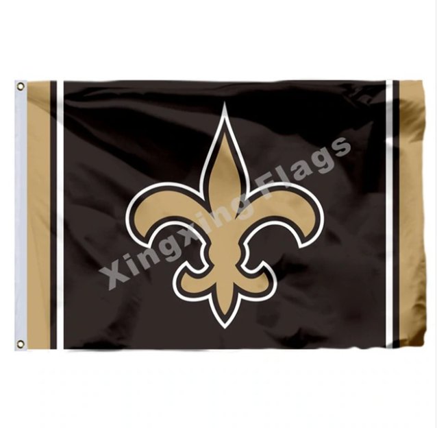 New Orleans Saints Column Flag 3ft x 5ft Polyester NFL Banner Flying Size No.4 90*150cm Custom flag