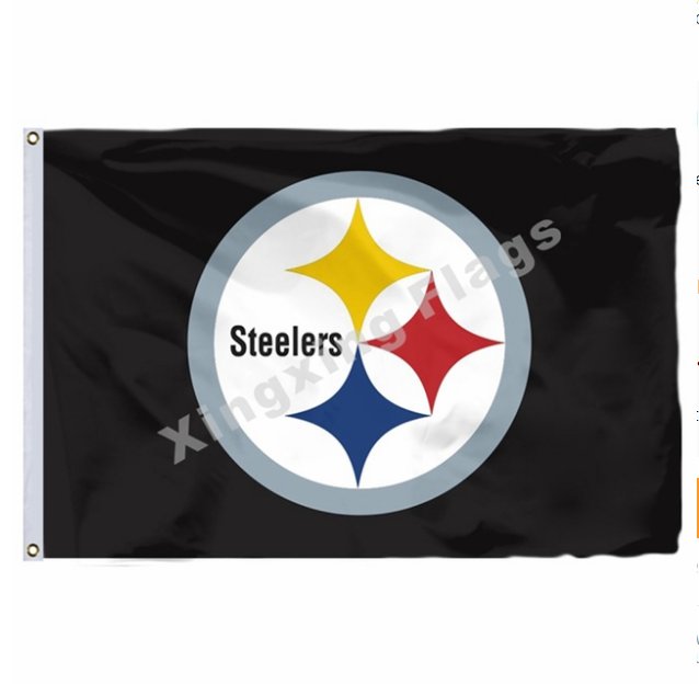 Pittsburgh Steelers flag 3x5 FT Banner 100D Polyester NFL Flag s