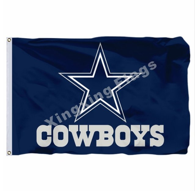 Dallas Cowboys Wordmark Flag 3x5ft Polyester NFL Team Banner Flying ...