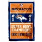 Denver Broncos Super Bowl Champions 1997 1998 2015 Flag 3x5ft Polyester NFL Banner Flying Size No.4