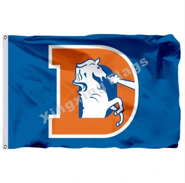 Denver Broncos Old Logo Flag 3x5ft Polyester NFL Team Banner Flying ...