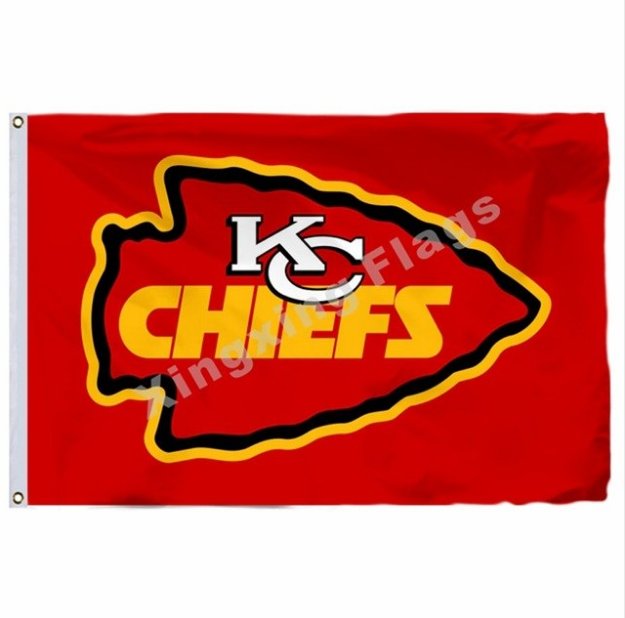 Kansas City Chiefs Flag 3ft x 5ft Polyester NFL Kansas City Chiefs Banner flag