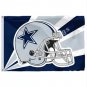 Dallas Cowboys Helmet Lighting Flag 3x5ft Polyester NFL Banner Size No.4 144*96cm Custom Flag