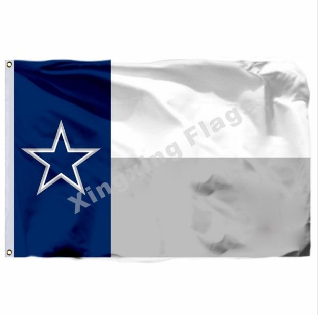 Dallas Cowboys Texas State Flag 3x5ft Polyester NFL Team Banner Flying Size No.4 144* 96cm