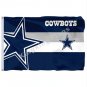 Dallas Cowboys Wordmark Flag 3ft X 5ft Polyester NFL1 Team Banner Flying