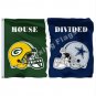 Green Bay Packers Dallas Cowboys Helmets House Divided Flag 3x5ft Polyester NFL1 Banner Size No.4