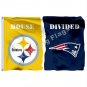 Pittsburgh Steelers England Patriots House Divided Flag 3x5ft Polyester NCAA Banner Flying Size No.4