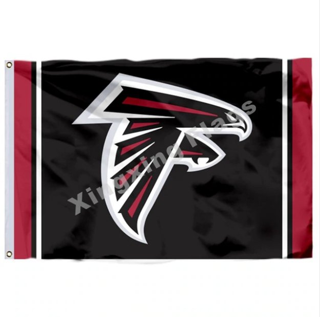 Atlanta Falcons Column Flag 3x5ft Polyester NFL Banner Flying Size No.4 90*150cm Custom Flag