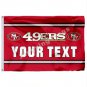 San Francisco 49ers Custom Your Text Flag 3x5ft Polyester NFL1 Team Banner Flying Size No.4 90*150cm