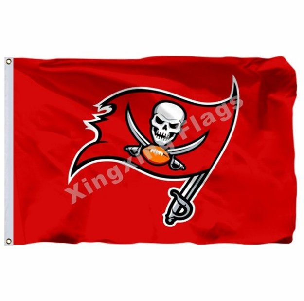 Tampa Bay Buccaneers Logo Flag 3x5ft Polyester NFL Banner Flying Size No.4 90*150cm Custom Flag