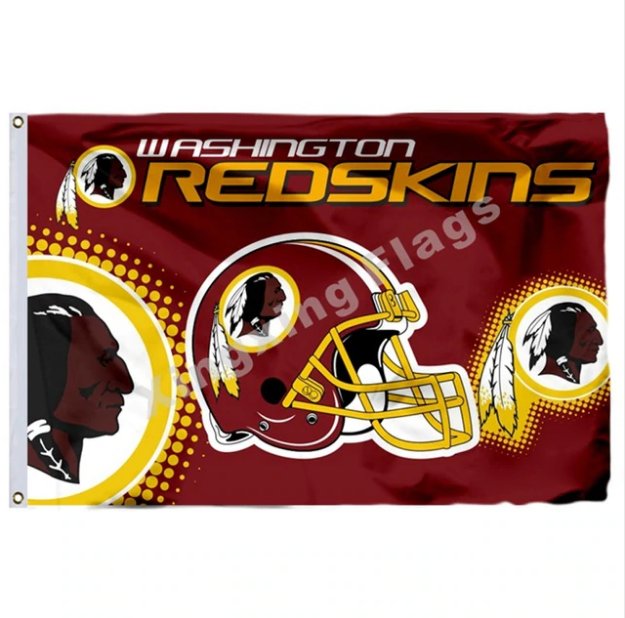 Washington Redskins Wordmark Flag 3x5ft Polyester NFL Banner Flying Size No.4 90*150cm Custom flag