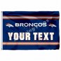 Denver Broncos Custom Your Text Flag 3x5ft Polyester NFL1 Team Banner Flying Size No.4 90*150cm