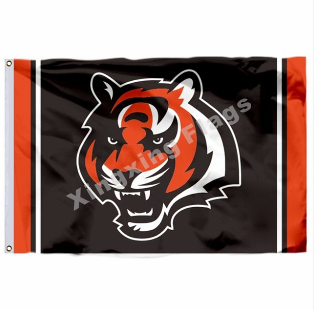 Cincinnati Bengals Column Flag 3x5ft Polyester NFL1 Banner Flying Size No.4 90*150cm Custom Flag