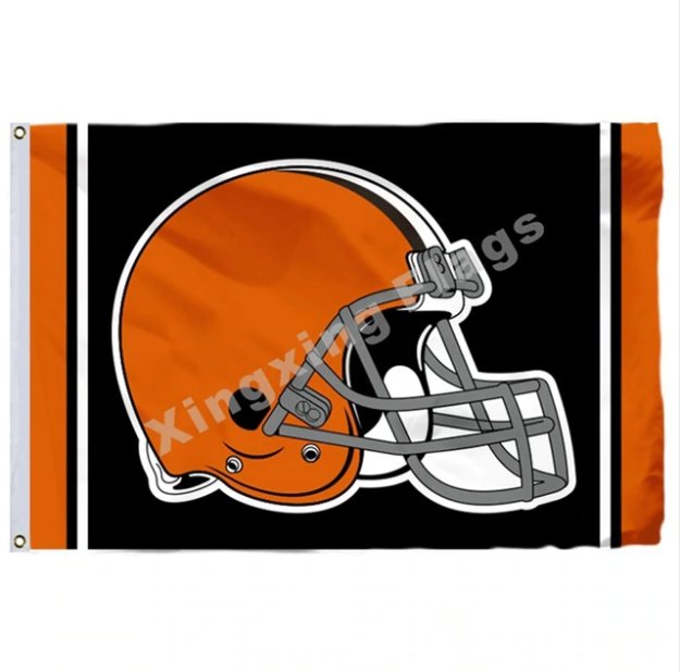 Cleveland Browns Column Flag 3x5ft Polyester NFL1 Banner Size No.4 90*150cm Custom Flag