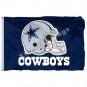 Dallas Cowboys Helmet Wordmark Flag 3x5ft Polyester NFL1 Team Banner Flying Size No.4 Custom Flag