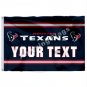 Houston Texans Custom Your Text Flag 3x5ft Polyester NFL1 Team Banner Flying Size No.4 90*150cm