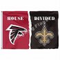 Atlanta Falcons New Orleans Saints House Divided Flag 3x5ft Polyester NFL Banner Size No.4 90*150cm