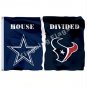 Dallas Cowboys Houston Texans House Divided Flag 3x5ft Polyester NFL1 Banner Size No.4 Custom Flag