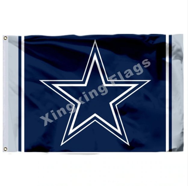 Dallas Cowboys Column Flag 3x5ft Polyester NFL1 Banner Flying Size No.4 90*150cm Custom Flag