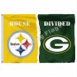 Pittsburgh Steelers Green Bay Packers House Divided Flag 3x5ft Polyester Banner Flying Size No.4