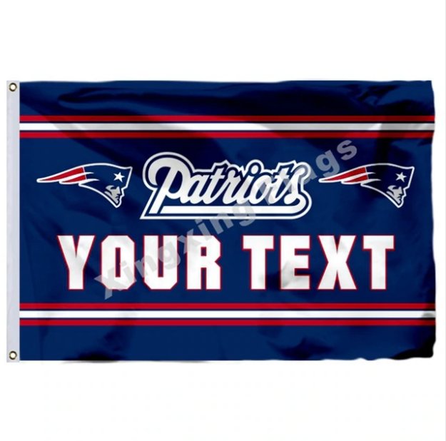 New England Patriots Custom Your Text Flag 3x5ft Polyester NFL1 Team ...