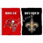 Tampa Bay Buccaneers New Orleans Saints House Divided Flag 3x5ft Polyester NFL1 Banner Size No.4