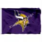 Minnesota Vikings Logo Flag 3x5ft Polyester NFL Banner Flying Size No.4 90*150cm Custom Flag