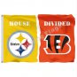 Pittsburgh Steelers Cincinnati Bengals House Divided Flag 3x5ft Polyester Banner Flying Size No.4