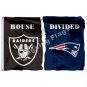 Oakland Raiders New England Patriots House Divided Flag 3x5ft Polyester NFL1 Banner Size No.4