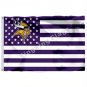 Minnesota Vikings Nation Flag 3ft X 5ft Polyester NFL Banner Flying Size No.4 90*150cm Custom Flag