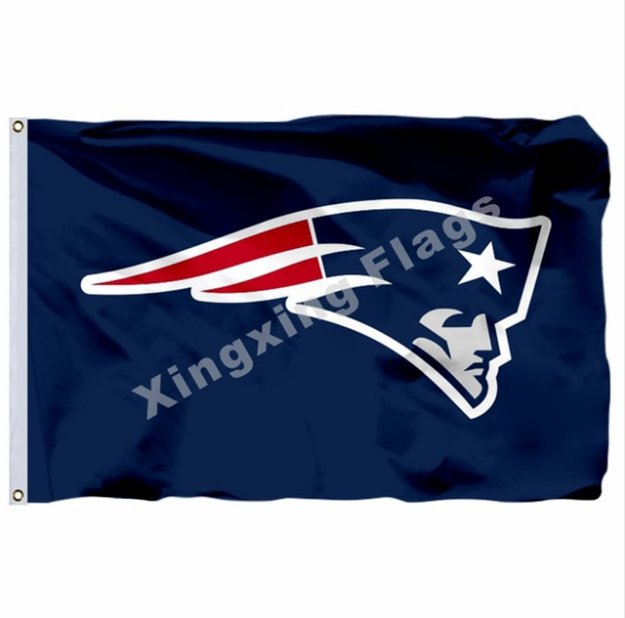 New England Patriots Logo Flag 3x5ft Polyester NFL Banner Flying Size No.4 90*150cm Custom Flag