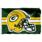 Green Bay Packers Helmet Horizontal Strip Flag 3ft X 5ft Polyester NFL1 Team Banner Flying Size No.4