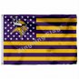 Minnesota Vikings With Modified US Flag 3x5ft Polyester NFL Banner Flying Size No.4 90*150cm