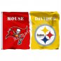 Tampa Bay Buccaneers Pittsburgh Steelers House Divided Flag 3x5ft Polyester NFL1 Banner Size No.4