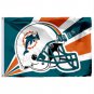 Miami Dolphins Helmet Lighting Flag 3x5ft Polyester NFL Banner Size No.4 144*96cm Custom Flag