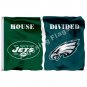 New York Jets Philadelphia Eagles House Divided Flag 3x5ft Polyester NFL1 Banner Flying Size No.4