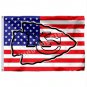 Kansas City Chiefs Hollow Out Shape With US Flag 3x5ft Polyester NFL1 Team Banner Flying Size No.4
