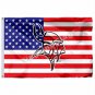 Minnesota Vikings Hollow Out Shape With US Flag 3x5 Polyester NFL1 Team Banner Flying Size No.4