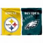 Pittsburgh Steelers Philadelphia Eagles House Divided Flag 3x5ft Polyester NFL Banner Size No.4