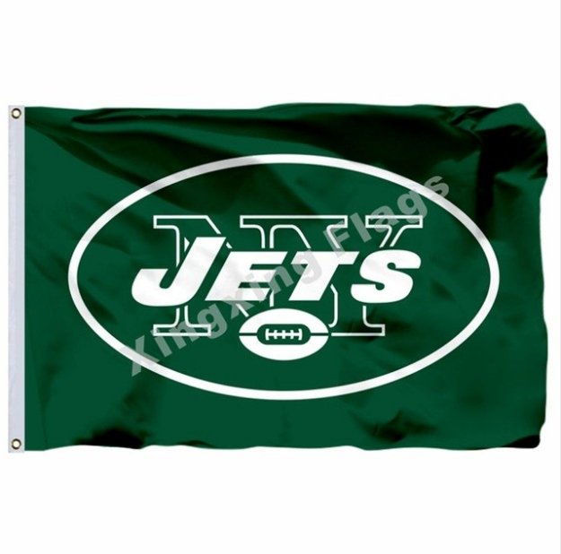 New York Jets Logo Flag 3ft X 5ft Polyester NFL Banner Flying Size No.4 90*150cm Custom Flag