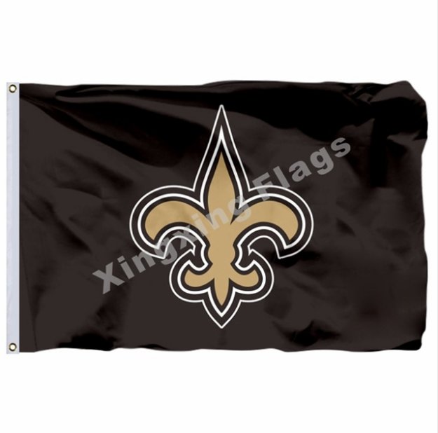 New Orleans Saints Flag 3ft X 5ft Polyester NFL1 New Orleans Saints Banner Flying