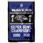 Baltimore Ravens Super Bowl Champions Flag 3x5ft Polyester NFL1 Banner Flying Size No.4
